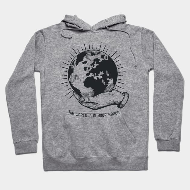 'The World Is In Your Hands' Food and Water Relief Shirt Hoodie by ourwackyhome